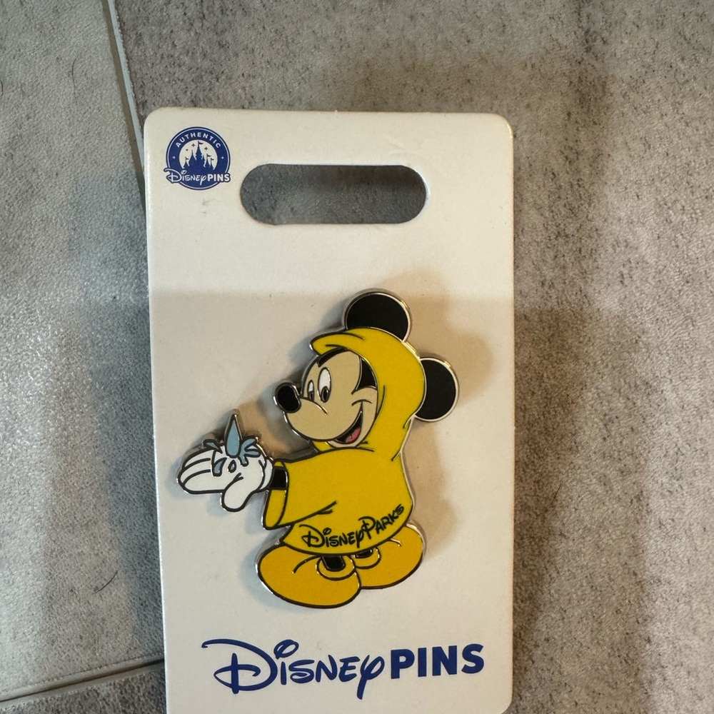 Disney Yellow Mickey Mouse Raincoat Pin